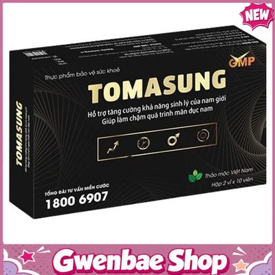Viên Uống Tomasung - Hỗ Trợ Tăng Cường Sinh Lý & Làm Chậm Quá Trình Mãn Dục Nam Giới Gwenshop Chính Hãng Mẫu Mới