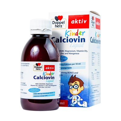 (Hàng công ty) Siro bổ sung canxi Doppelherz Kinder Calciovin Liquid