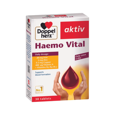 (Hàng công ty) Viên uống bổ sung sắt Doppelherz Haemo Vital