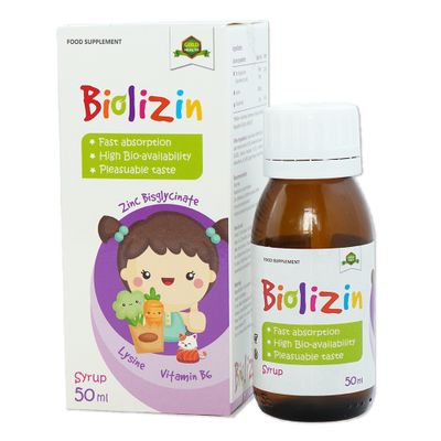 Siro bổ sung kẽm cho bé Biolizin giúp ăn ngon