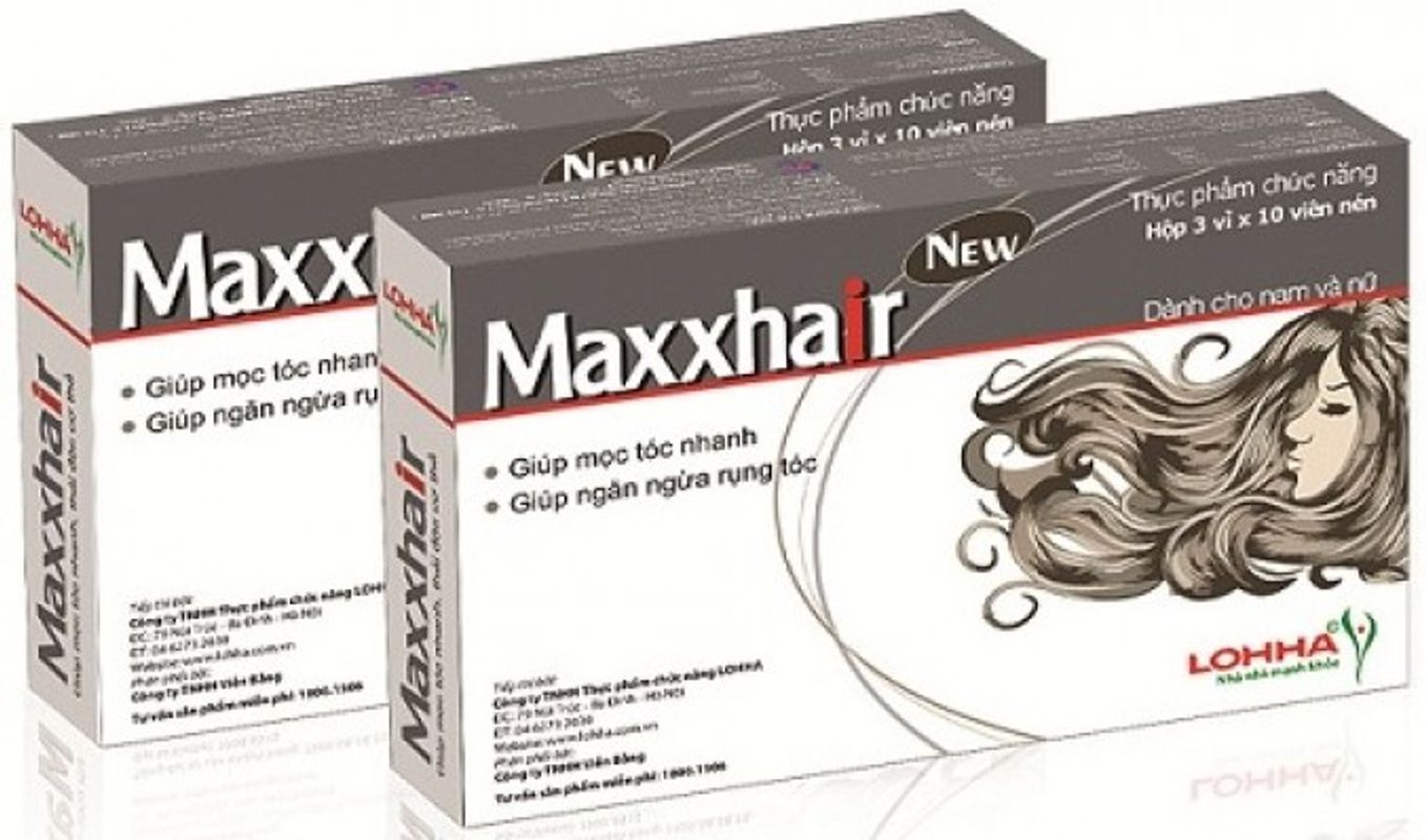 Viên uống mọc tóc Maxxhair - Giảm tóc rụng, cho tóc dày khỏe