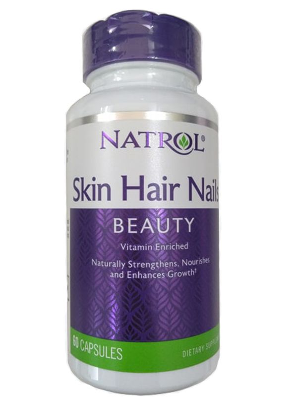 Viên uống Natrol Skin Hair Nails hỗ trợ đẹp da, tóc và móng