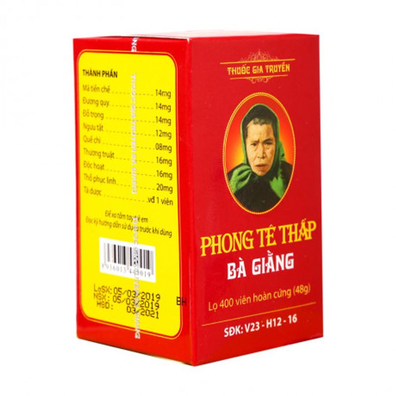 Thuốc điều trị phong tê thấp Bà Giằng Lọ 250 viên, 400 viên