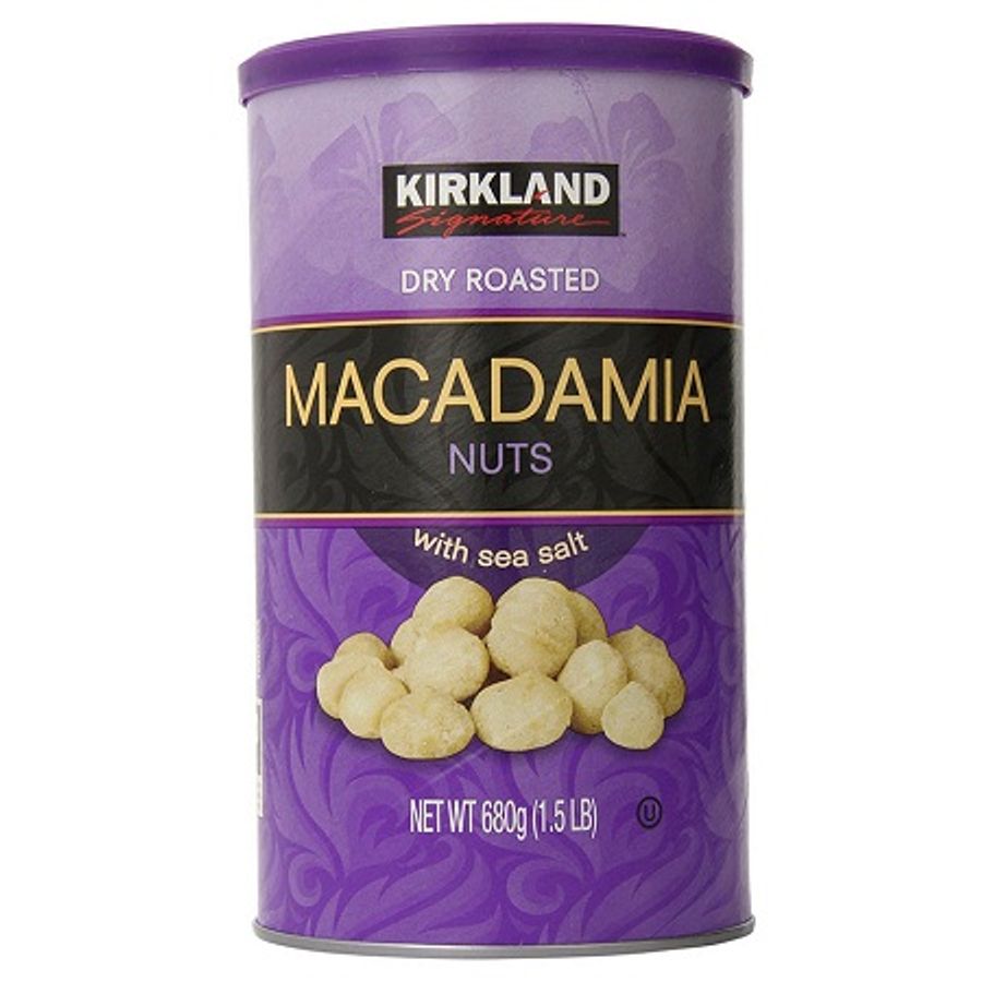 Hạt Macadamia Kirkland hộp 680g của Mỹ