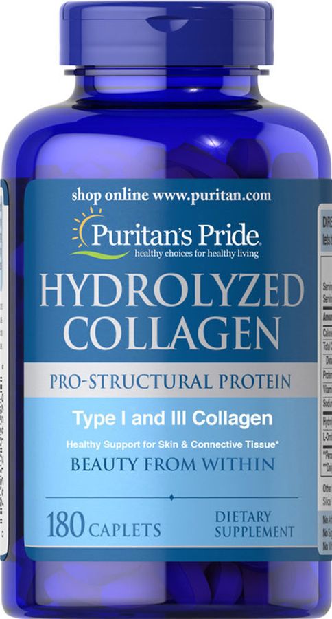 Collagen thủy phân Puritan's pride hydrolyzed collagen 1000mg