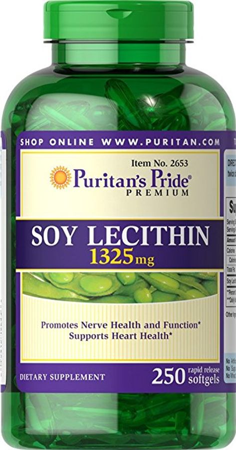 Tinh chất mầm Đậu Nành Soy Lecithin 1325 mg Puritan Pride