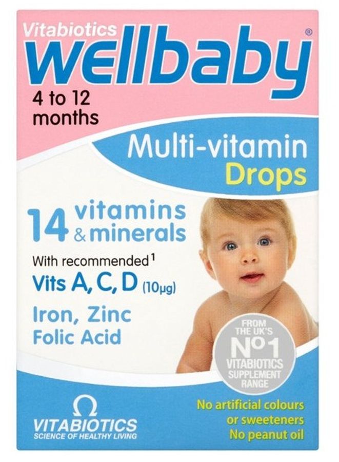 Vitamin tổng hợp Wellbaby Drops cho bé từ 4-12 tháng