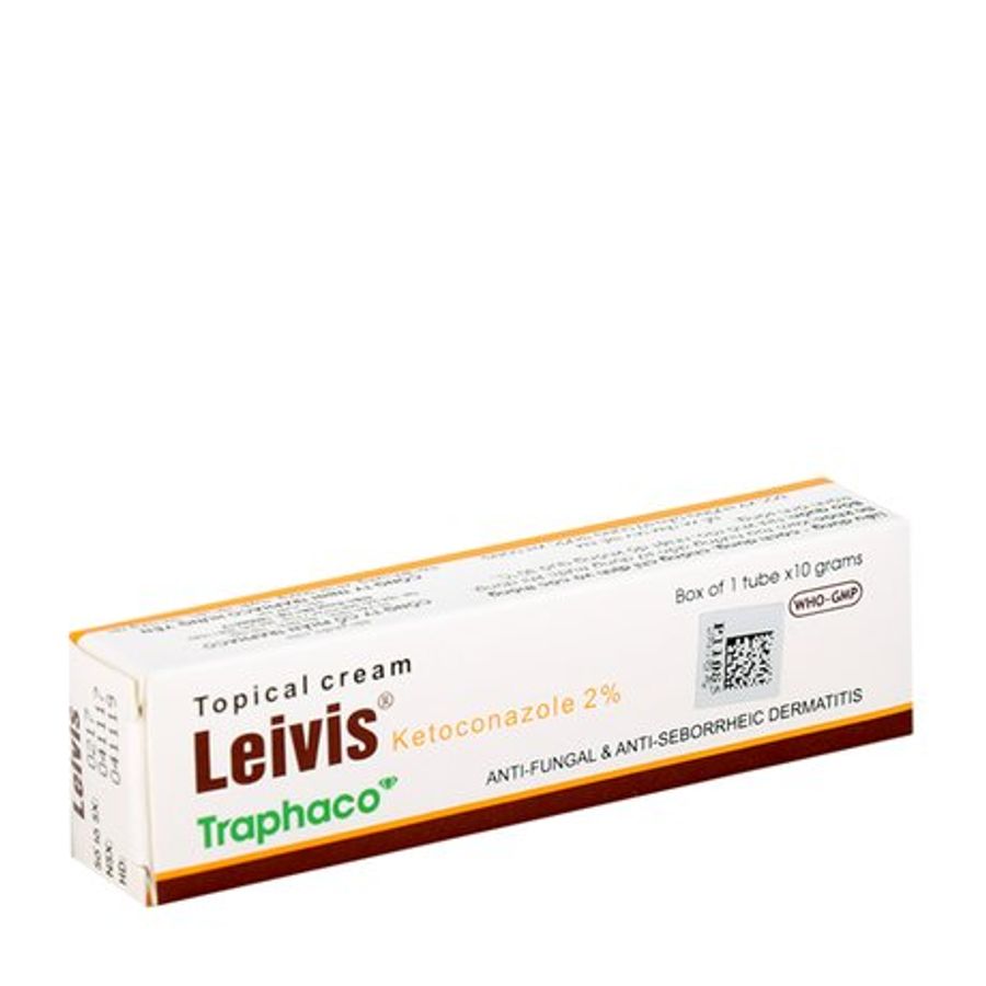 Kem điều trị vi nấm, viêm da Leivis (tuýp 10g)