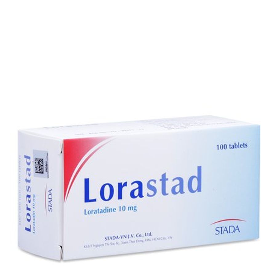 Thuốc giảm viêm mũi dị ứng và nổi mề đay Lorastad 10mg