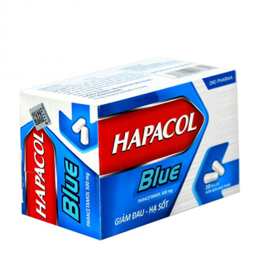 Thuốc Hapacol Blue 500mg- Trị đau đầu, đau nửa đầu, đau răng