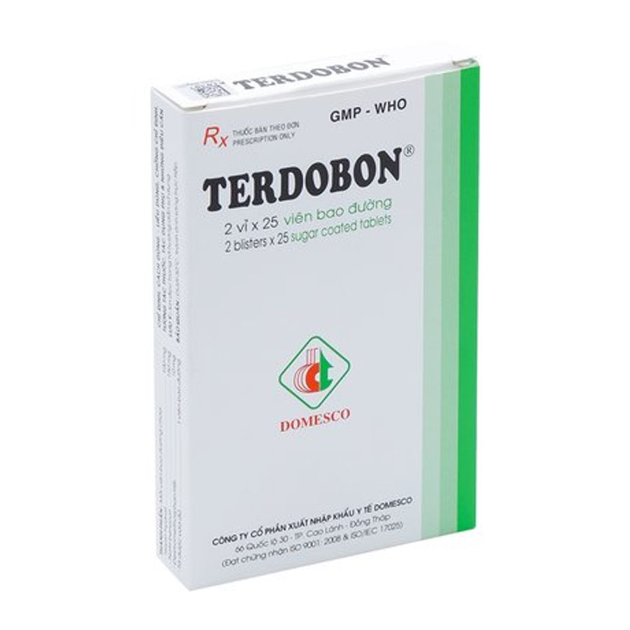 Thuốc trị ho và dịch tiết phế quản Terdobon(2 vỉ x 35 viên)