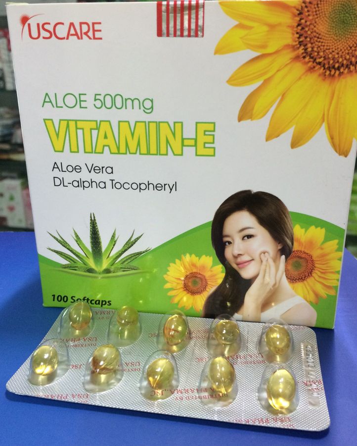 Vitamin E lô hội Aloe Vera 500mg ( 10 viên/ vỉ)