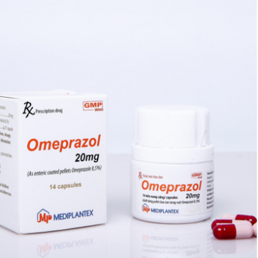 Omeprazol 20mg Mediplantex nội lọ 14 viên