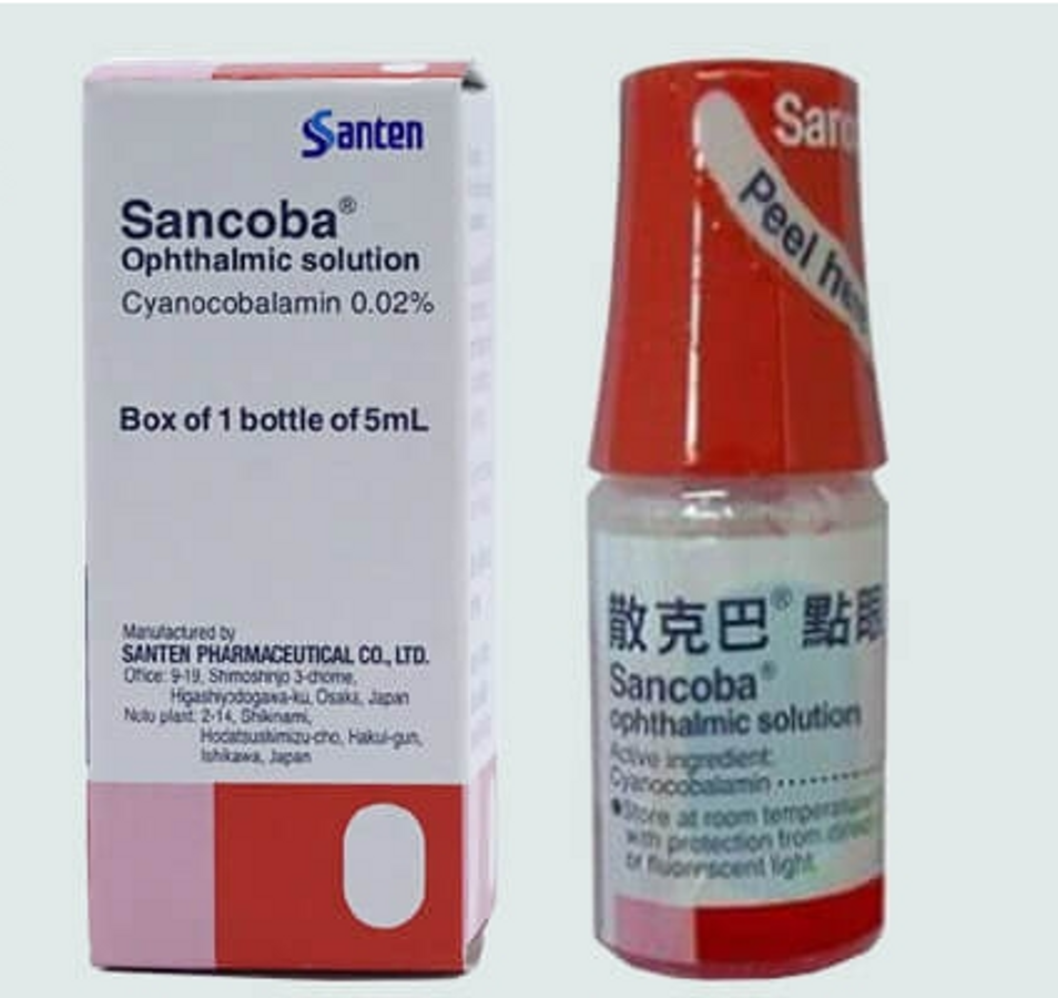 Dung dịch nhỏ mắt Sancoba Santen 0,02% lọ 5ml