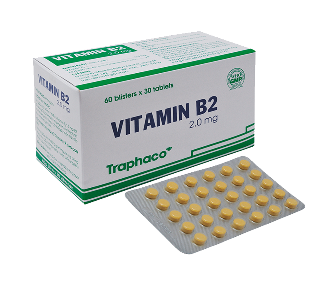 Vitamin B2 2.0 mg Traphaco vỉ 30 viên