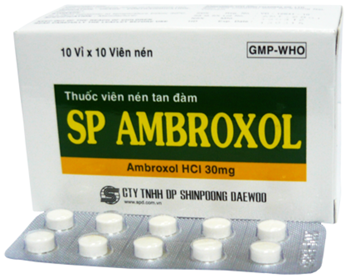 Thuốc SP Ambroxol HCL 30mg Shinpoong Daewoo Vỉ 10 viên