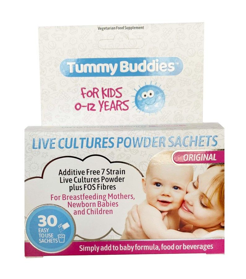 Men vi sinh Tummy Buddies của Anh cho trẻ từ sơ sinh