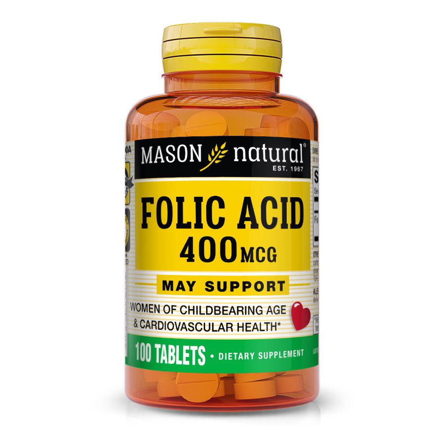 Viên uống hỗ trợ bổ sung Acid Folic Mason Natural cho bà bầu