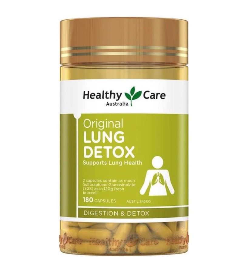 Viên hỗ trợ thải độc phổi Healthy Care Original Lung Detox