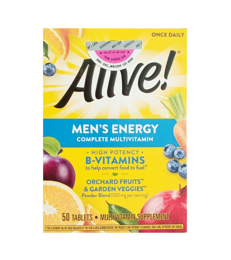 Alive Men's Energy vitamin hỗ trợ tăng năng lượng cho nam