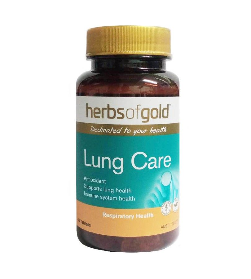 Viên uống Herbs of Gold Lung Care hỗ trợ sức khỏe đường hô hấp
