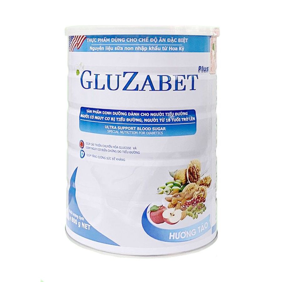 Sữa non hỗ trợ ổn định đường huyết Gluzabet vị táo