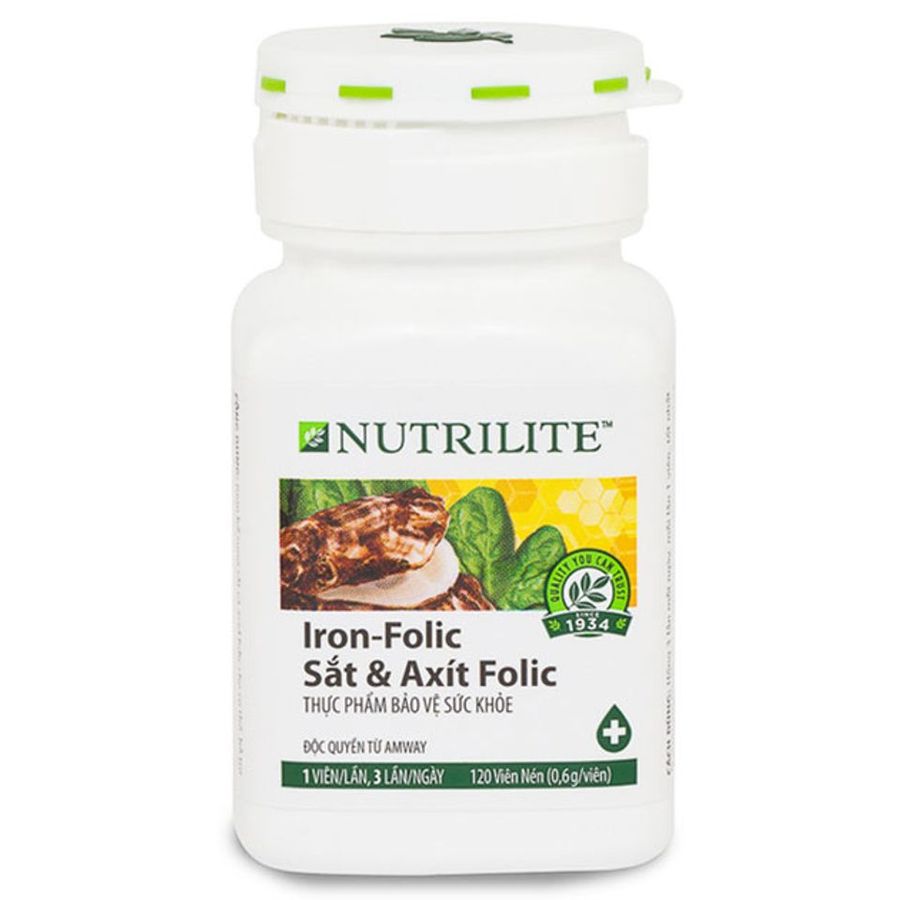 Nutrilite Iron-Folic giúp bổ sung sắt và axit folic dạng viên