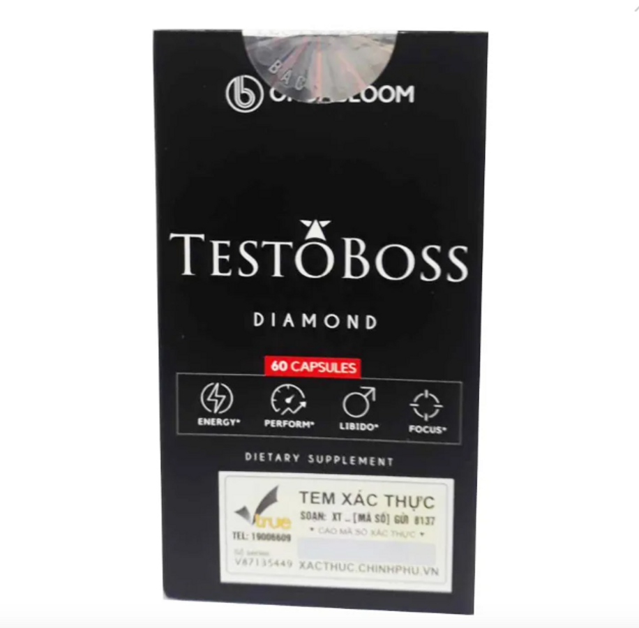 Testoboss - Viên uống dành cho nam chính hãng của Mỹ, 60 viên