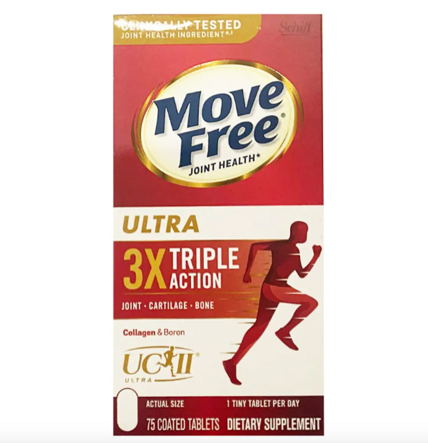 Schiff Move Free Ultra Triple Action  của Mỹ, hộp 75 viên