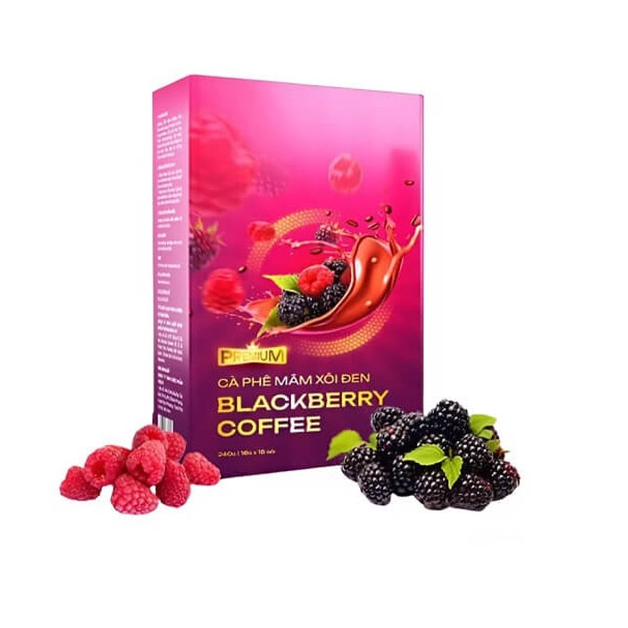 Cà phê mâm xôi đen giúp giảm cân Premium Blackberry Coffee