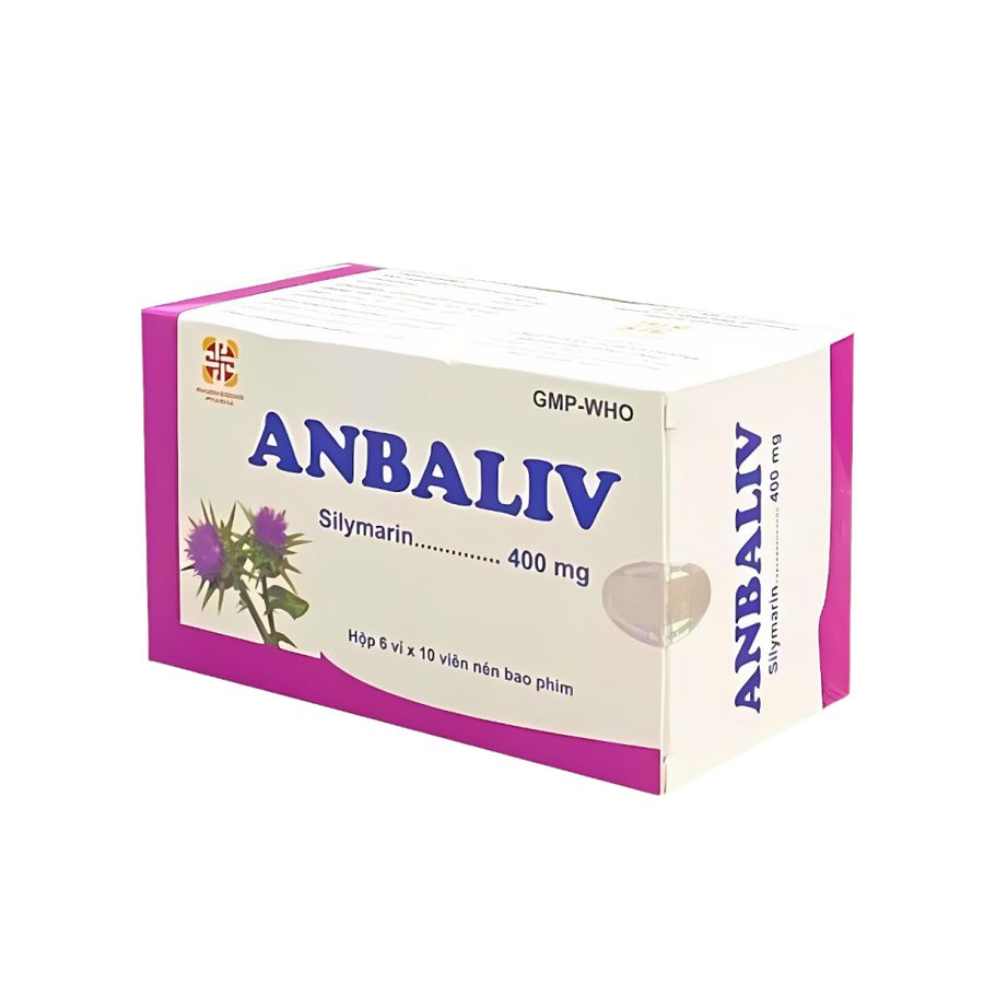 Viên uống Anbaliv Silymarin 400mg hỗ trợ bảo vệ tế bào gan