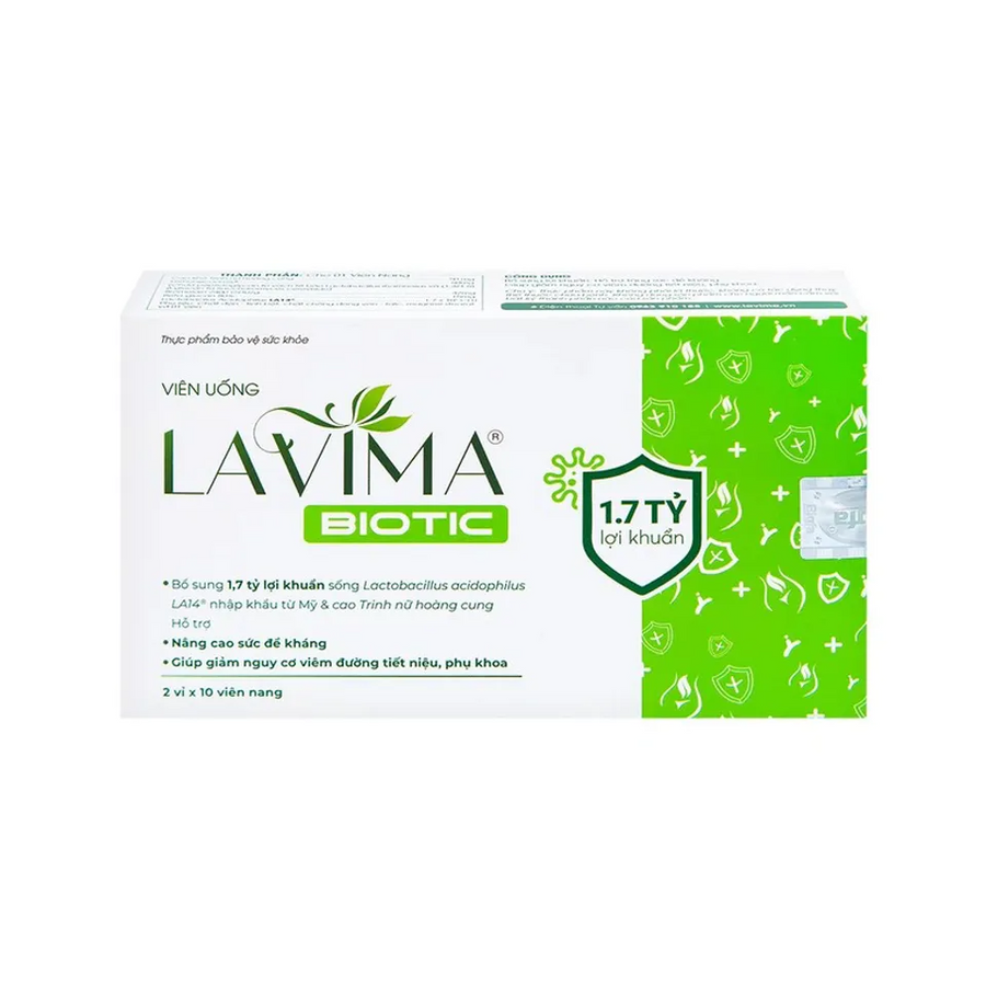 Viên uống Lavima Biotic hỗ trợ bổ sung lợi khuẩn vùng kín