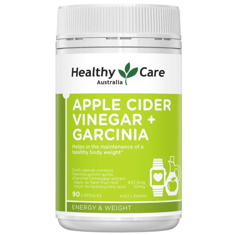 Viên giấm táo hỗ trợ giảm cân Healthy Care Apple Cider Vinegar + Garcinia