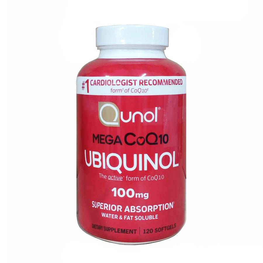 Viên bổ sung Coq10 hỗ trợ tim mạch Qunol Mega Coq10 Ubiquinol 100mg