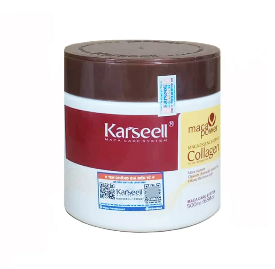 Dầu hấp tóc Collagen Karseell Maca siêu mềm mượt