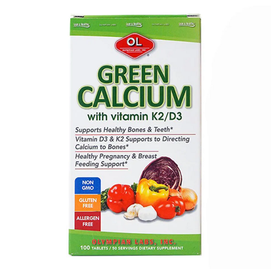 Viên bổ sung canxi hữu cơ cho bà bầu Green Calcium của Mỹ