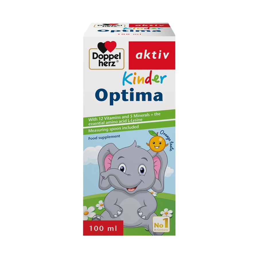 Siro hỗ trợ bé ăn ngon, tiêu hóa khỏe Doppelherz Kinder Optima
