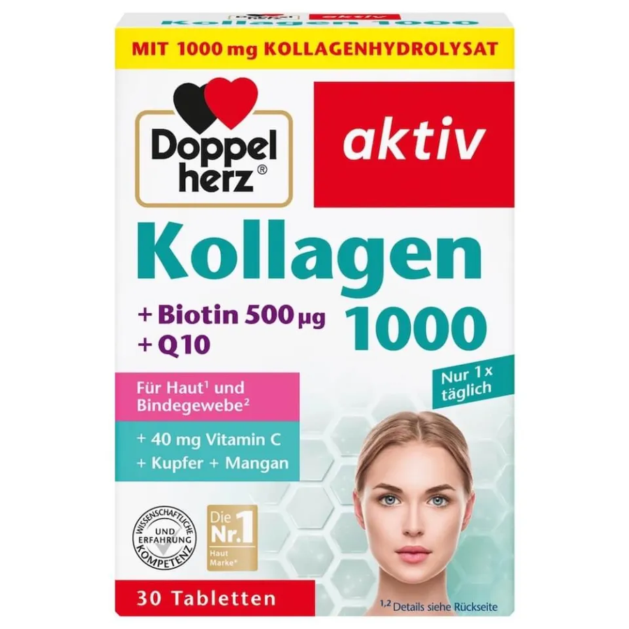 Viên uống hỗ trợ làm đẹp da Doppelherz Kollagen 1000