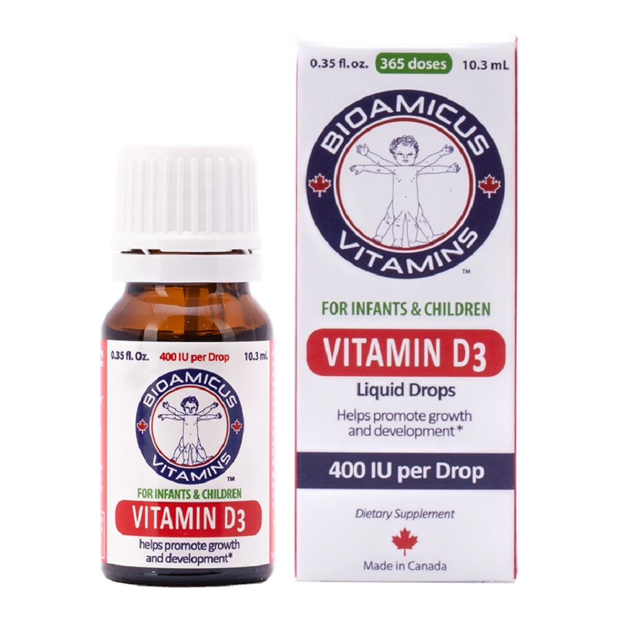 Vitamin D3 400 IU BioAmicus cho trẻ sơ sinh