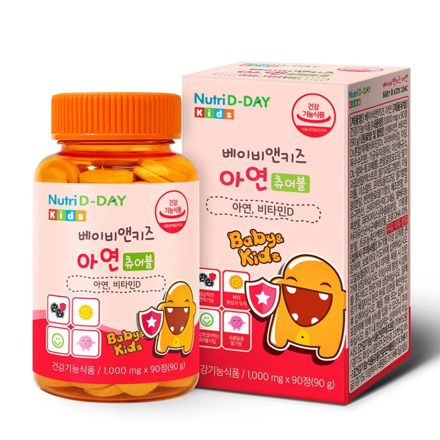 (Hàng công ty) Nutri D-Day Baby&Kids Zinc hỗ trợ bổ sung kẽm cho bé