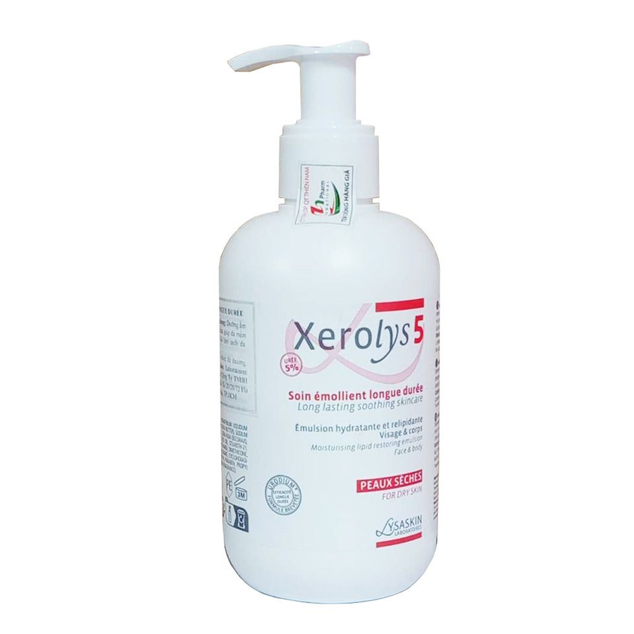 Kem dưỡng ẩm cho da khô Xerolys 5 Soin Emollient Longue Duree
