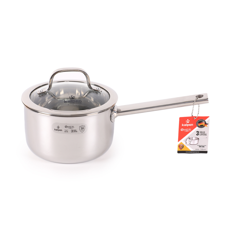 Quánh inox liền khối đáy từ Kalpen Emer EM16