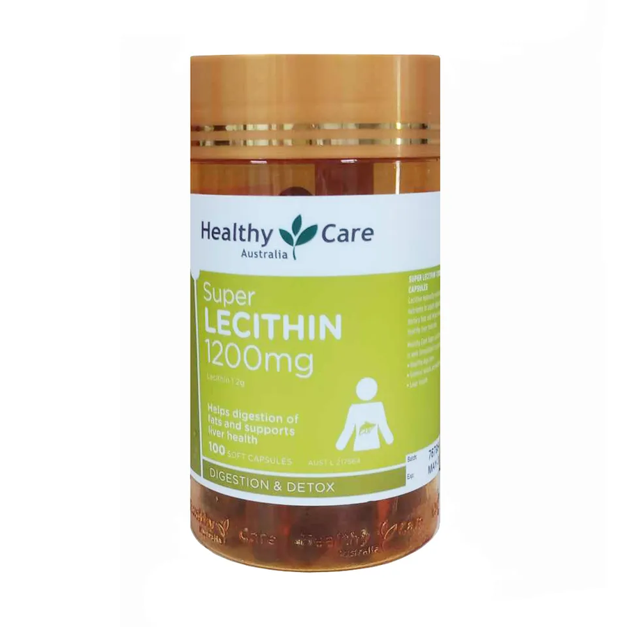 (Hàng công ty) Viên mầm đậu nành Super Lecithin 1200mg Healthy Care Úc
