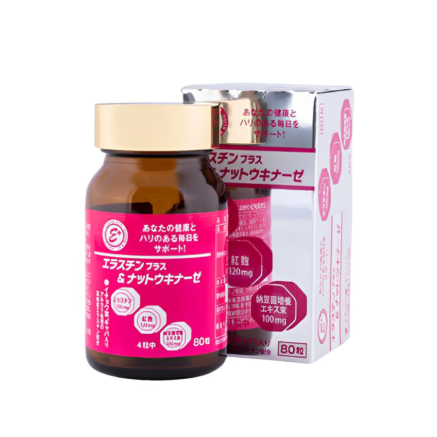 Viên uống Elastin Plus & Nattokinase Hokoen