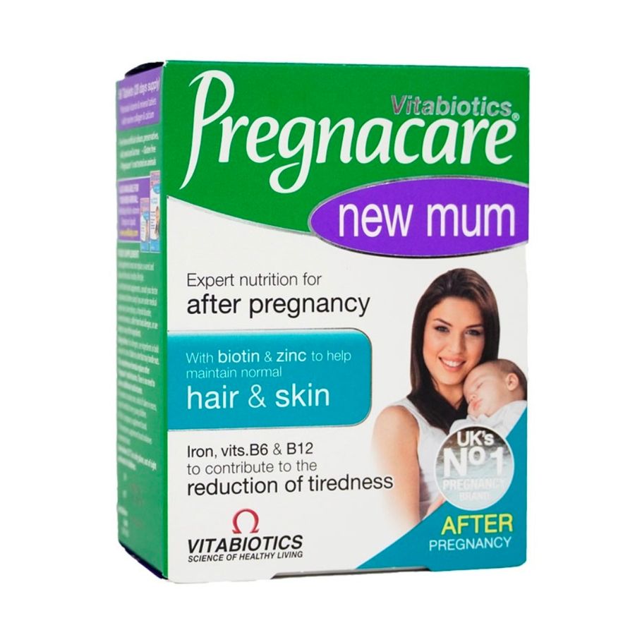 (Hàng công ty) Viên vitamin đẹp da, tóc cho phụ nữ sau sinh Vitabiotics Pregnacare New Mum