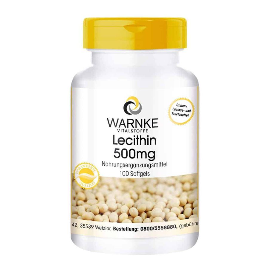 Viên mầm đậu nành Warnke Vitalstoffe Lecithin 500mg