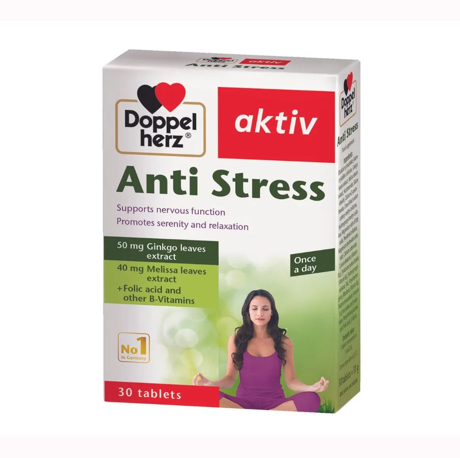 (Hàng công ty)  Viên uống hỗ trợ giảm căng thẳng Doppelherz của Đức