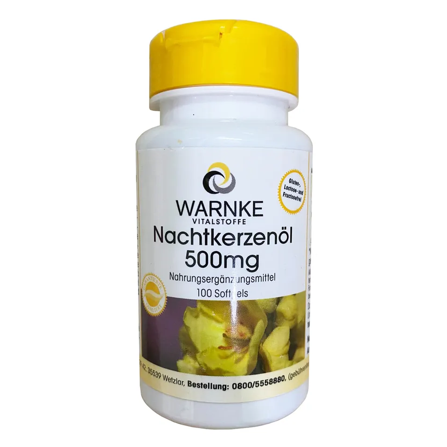 (Hàng nhập khẩu)  Viên tinh dầu hoa anh thảo Warnke Nachtkerzenol 500mg