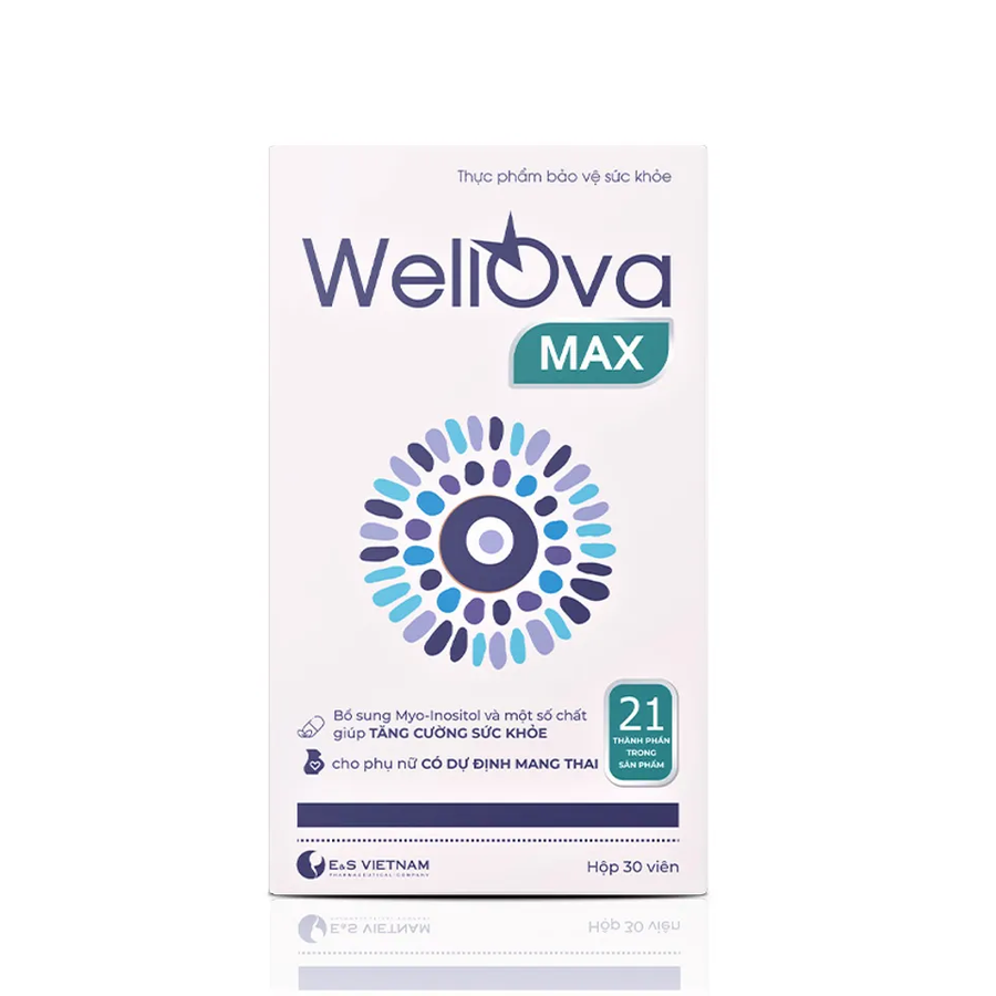 (Hàng công ty) Viên uống hỗ trợ sức khỏe sinh sản nữ WellOva Max