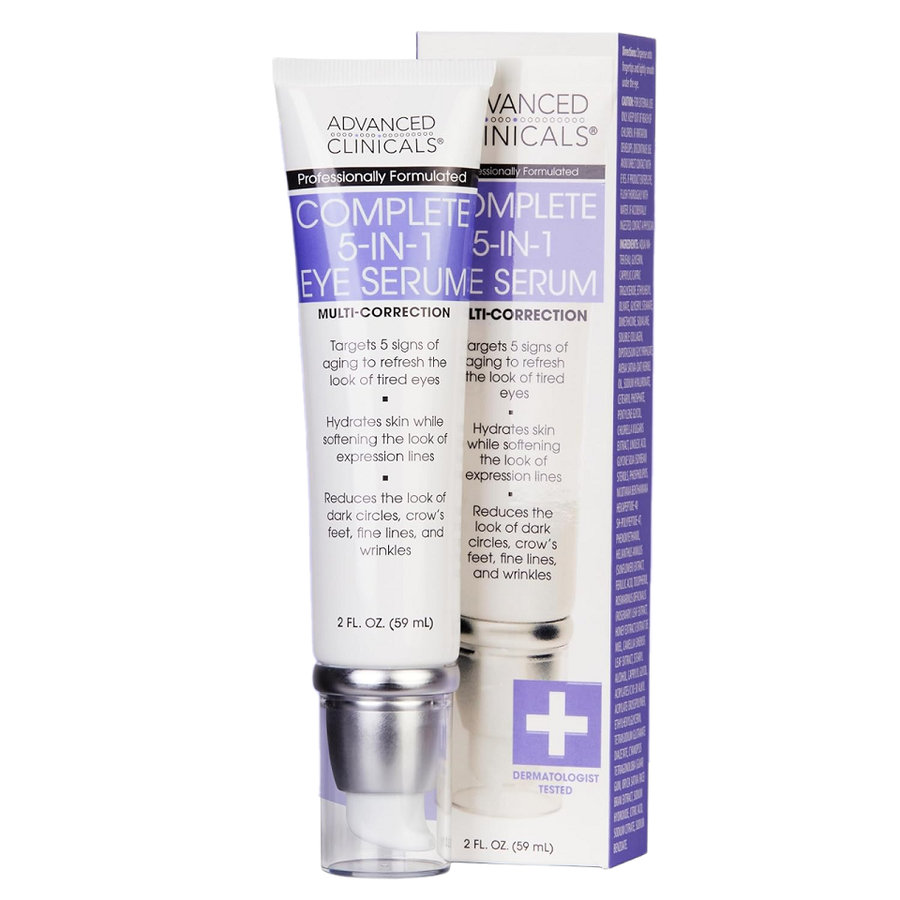 (Hàng nhập khẩu) Serum trẻ hóa da vùng mắt Advanced Clinicals 5-in-1 Multi-Correcting Eye Serum
